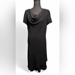 S.L. Fashions 90s Black Formal Dress Size Large